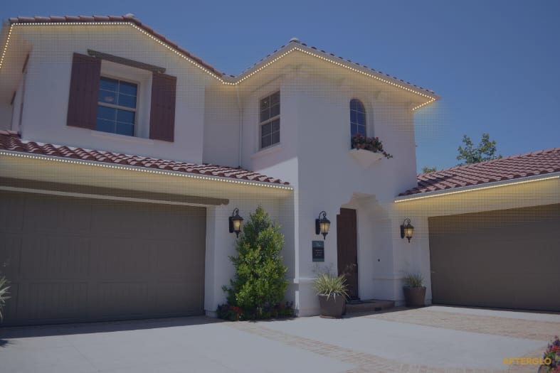 Warm white permanent LED lighting preview